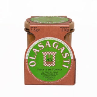 FILETTI di TONNO all'OLIO BIOLOGICO EXTRA VERGINE d'OLIVA in vetro